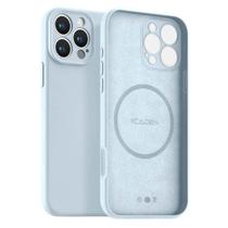 Capa Capinha Protetora de Silicone com Interior em Microfibra Compatível com Magsafe para o iPhone 16 / 16 Pro / 16 Pro Max