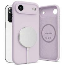 Capa Capinha Protetora de Silicone com Interior em Microfibra Compatível com Magsafe para o iPhone 17 Air