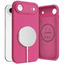 Capa Capinha Protetora de Silicone com Interior em Microfibra Compatível com Magsafe para o iPhone 17 Air