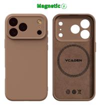 Capa Capinha Protetora de Silicone com Interior em Microfibra Compatível com Magsafe para o iPhone 17 Pro Max