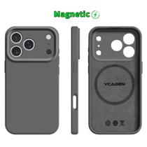 Capa Capinha Protetora de Silicone com Interior em Microfibra Compatível com Magsafe para o iPhone 17 Pro