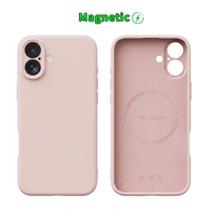 Capa Capinha Protetora de Silicone com Interior em Microfibra Compatível com Magsafe para o iPhone 17