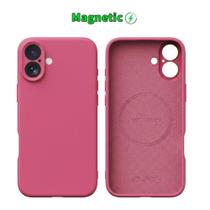 Capa Capinha Protetora de Silicone com Interior em Microfibra Compatível com Magsafe para o iPhone 17