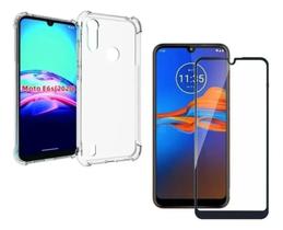 Capa Capinha Protetora + Película Vidro Para Moto E6i / E6s