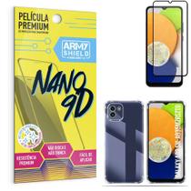 Capa Capinha Samsung A03 Anti Shock + Película Nano Cerâmica 9D - Armyshield