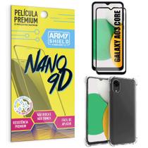 Capa Capinha Samsung A03 Core Anti Shock + Película Nano Cerâmica 9D - Armyshield