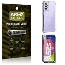 Capa Capinha Samsung A52 S 5G Anti Shock + Película de vidro 3D - Armyshield