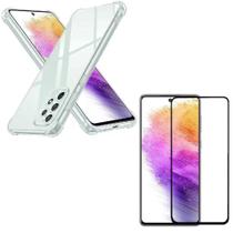 Capa Capinha Samsung A73 + Película De Vidro 3D Blindada