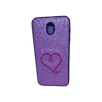 Capa capinha Samsung Galaxy J7 Pro J730G coracao bordado