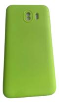 Capa Capinha Samsung J4 Silicone Aveludado Verde Lisa