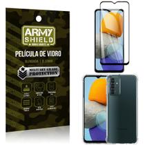 Capa Capinha Samsung M23 5G + Película de Vidro 3D Full Cover Blindada Armyshield