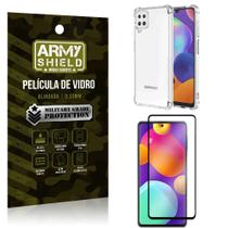 Capa Capinha Samsung M62 Anti Shock + Película de vidro 3D - Armyshield