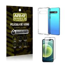 Capa Capinha Samsung S10 Anti Shock + Película De Vidro 3D