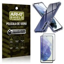 Capa Capinha Samsung S21 Fe Anti Shock + Película de vidro 3D - Armyshield