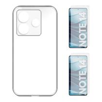 Capa Capinha Silicone + 2 Películas Vidro Para Redmi Note 14