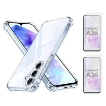 Capa Capinha Silicone + 2 Películas Vidro Para Samsung A36