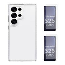 Capa Capinha Silicone + 2 Películas Vidro Samsung S25 Ultra Capa Capinha Silicone + 2 Películas Vidro Samsung S25 Ultra
