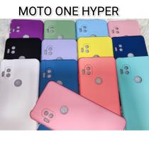 Capa Capinha Silicone Aveludada Motorola ONE HYPER