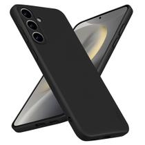 Capa Capinha Silicone Aveludada para Samsung Galaxy S25 FE Preta