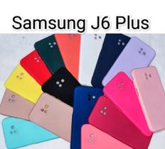 capa capinha silicone Aveludada para Samsung J6 Plus - Bem