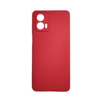 Capa Capinha Silicone Aveludada Vermelha Para Motorola Moto G73 - JV ACESSORIOS