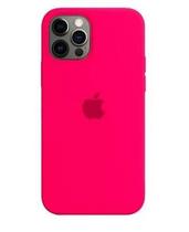 Capa Capinha Silicone Para iPhone Cor Rosa-pink 13 Pro Max