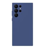 Capa Capinha Silicone Proteção Camera Galaxy S22 Ultra Azul