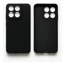 Capa Capinha Silicone Veludo Motorola Moto G86 5G Lançamento 2025 Preta