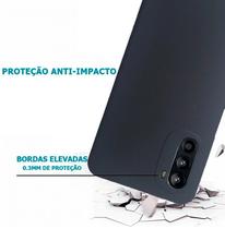 Capa Capinha Slim Fosca Aveludada Luxo P/ Motorola Moto G42 XT2233