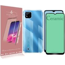 Capa Capinha Space + PeLelicula CERAMICA 9D P/ Realme C11 6.52 - Luiza Cell25