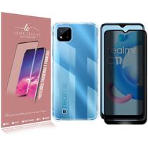 Capa Capinha Space + Película Anti Spy P/ Realme C11 6.52 - Luiza Cell25