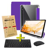 Capa Capinha Tab S8 X700 X706 Tela 11 Smart Suporte Caneta Magnética + Combo Teclado Mouse Pelicula