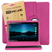 Capa Capinha Tablet 7 Polegadas Case Universal Giratória Anti Impacto Premium + Pelicula de Vidro