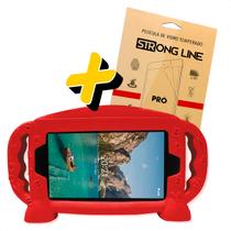 Capa Capinha Tablet Mirage 7 Polegadas Infantil Case Silicone + Pelicula Protetora