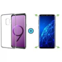 Capa Capinha Tpu Básica Samsung Galaxy S9 + Película de Gel Cobre 100% Tela Capa Capinha Tpu Básica Samsung Galaxy S9 + Película de Gel Cobre 100% Tela