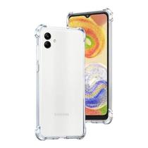 Capa Capinha Transparente Anti Shock + Capa Carteira Preta Para Samsung Galaxy A04E