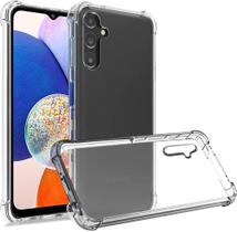 Capa Capinha Transparente Anti Shock + Capa Carteira Preta Para Samsung Galaxy A14 5G
