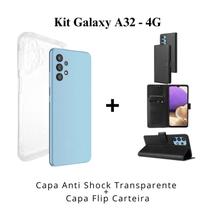 Capa Capinha Transparente + Capa Carteira Para Samsung Galaxy A32 4G