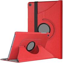 Capa CapinhaCapa Case Giratoria Compativel Samsung Galaxy Tab Tab S10 FE 10.9" S9 FE 10.9" Tab S9 11 Vermelha