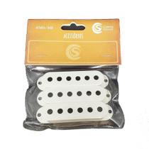 Capa Captador Custom Sound Single 50mm Cor Branco 3 Unid.
