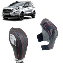 Capa Carbon Manopla Câmbio Automático Ecosport Se 2013 À 2019