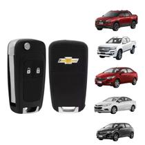 Capa Carcaça Chave Canivete Chevrolet Spin Tracker Montana Onix Cruze Prisma S10 Cobalt 2 Botões