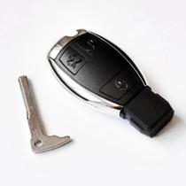 Capa Carcaça da Chave Presença Mercedes Benz Cromada 3 Botões Capa Carcaça da Chave Presença Mercedes Benz Cromada 3 Botões