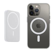 Capa Carregador Portátil Indução Para iPhone 12 13 14 Pro