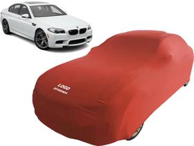Capa Carro Com Logo Bmw F10 Tecido Lycra Anti Riscos Capa Carro Com Logo Bmw F10 Tecido Lycra Anti Riscos