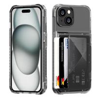 Capa Carteira ACANDYA para iPhone 15 6,1" Transparente Antichoque