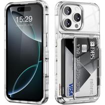 Capa Carteira ACANDYA para iPhone 16 Pro Transparente 6,3"