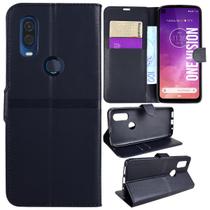 Capa Carteira + Capa Emborrachada Moto One Vision XT1970 6.3 - Cell In Power25