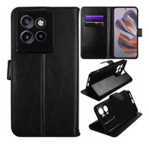 Capa Carteira Case com Flip para Motorola Moto Edge 50 NEO Preta