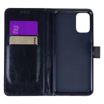 Capa Carteira Case com Flip para Motorola Moto G35 Cor Preta